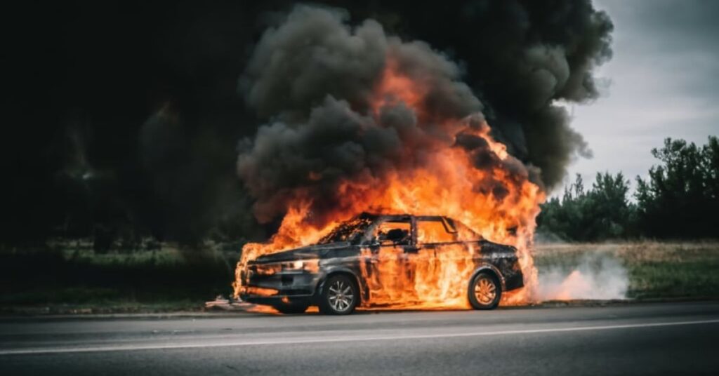   Visual representation of the "Meaning Of Car On Fire Dream," highlighting themes of change and inner conflict in dream analysis.