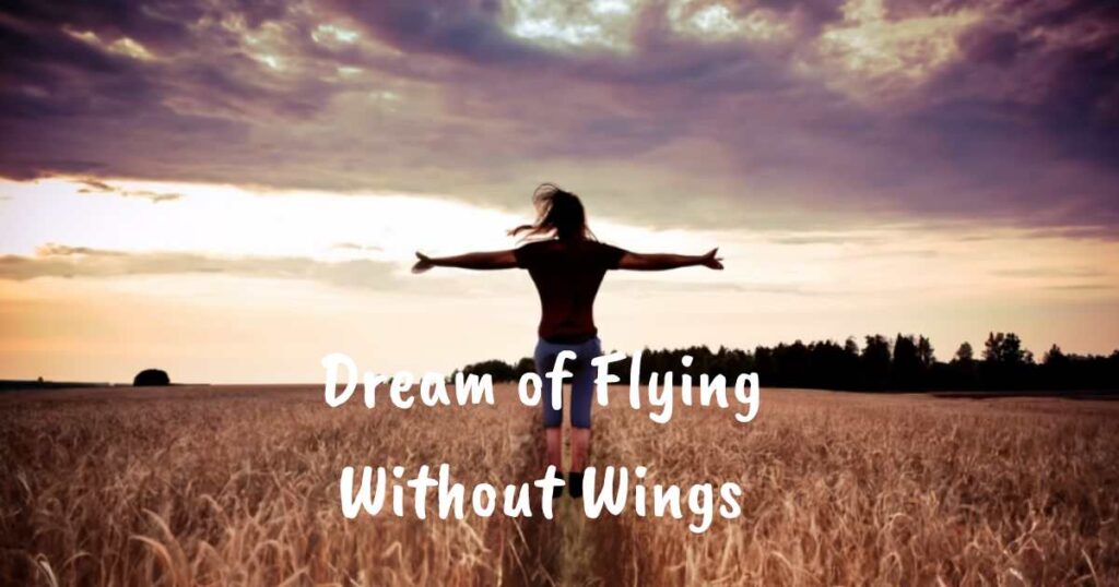 A captivating visual of a figure ascending into the sky, illustrating the theme of "Dream of Flying Without Wings: What Does It Mean?"