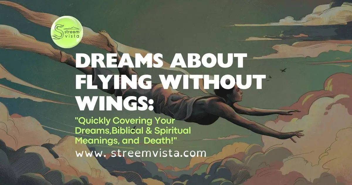 A serene image depicting a person soaring through the sky, embodying the essence of "Dream of Flying Without Wings: What Does It Mean?"